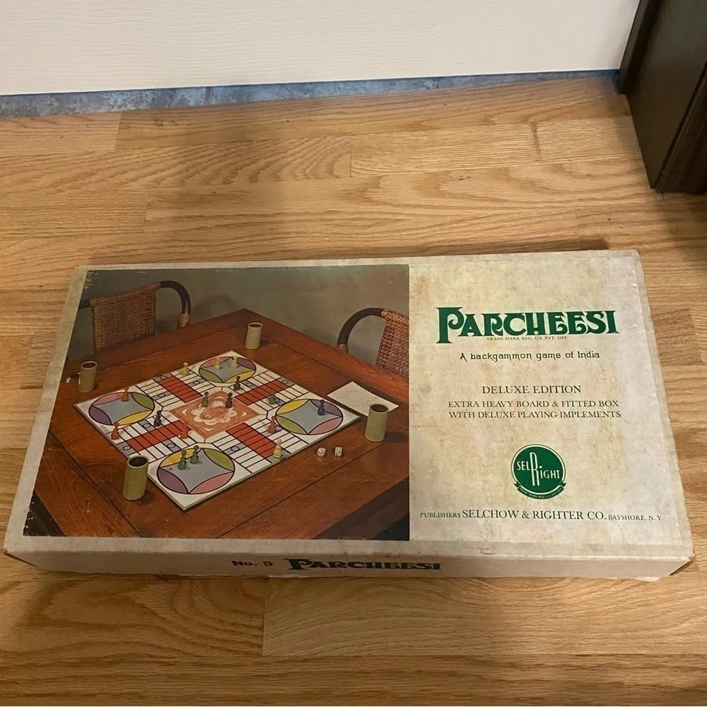 Vintage Parcheesi Deluxe Board Game 1959